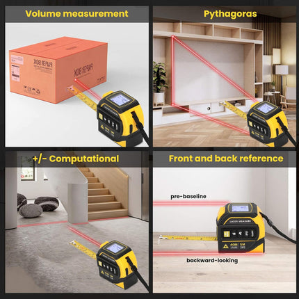 Digital Tape Measure with Laser, Measuring Tape with Digital Angle Finder – image 4
