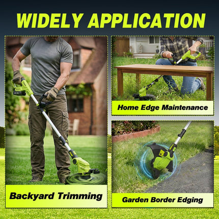 Cordless Weed Eater, 3 in 1 Cordless String Trimmer and Lawn Edger for Yard – image 5