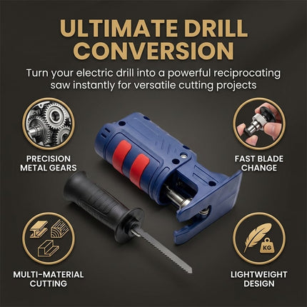 Drill Reciprocating Saw Adapter Converter with Reciprocating Saw Blades – image 5