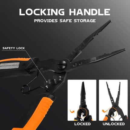 Fishing Pliers Stainless Steel with Lanyard, Fishing Hook Remover and Wire Cutter, Fishing Gear for Saltwater – image 8