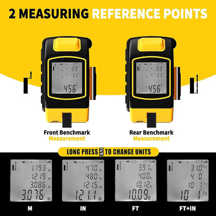 5 in 1 Laser Measuring Tool with App, Measuring Tape with Digital Angle Finder – image 6