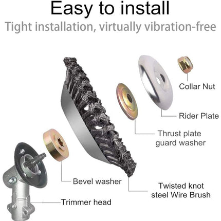 Weed Trimmer Head Universal Metal, Weed Eater Head for String Trimmer – image 7