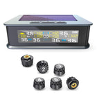 Solar Tire Pressure Monitor System, 6 Tire Pressure Sensors with LCD Display, TPMS for RV