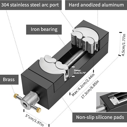 Bench Vise Self Adjusting, Mini Drill Press Vise