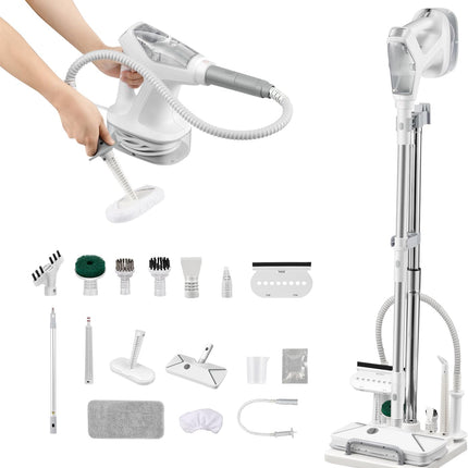 Steam Mop for Hardwood Floors, 24 in 1 Portable Steam Cleaner for Home