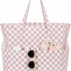 Purple White Checkered
