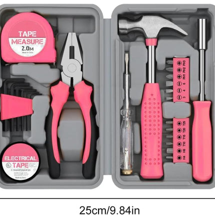 Household Tool Set with Storage Box, Home Tool Kit with Pliers – image 8