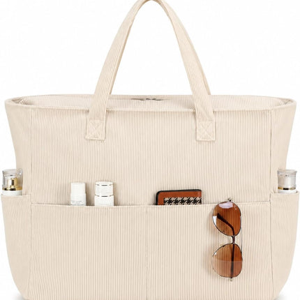 Large Tote Bag for Beach and Pool, Beach Tote with Waterproof Wet Pocket for Grocery – image 21