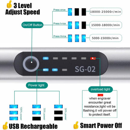 DIY Electric Engraving Pen engraving glass – image 4