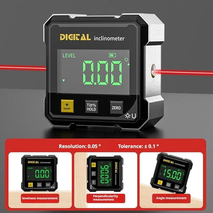 Digital Protractor, Magnetic Digital Angle Finder – image 4