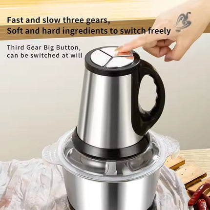 Electric Meat Grinder for Home, Large Capacity Vegetable Chopper – image 8