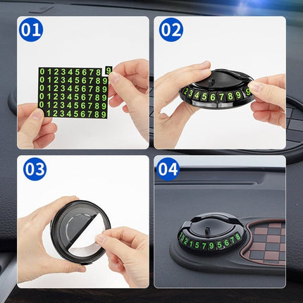 Car Anti Slip Mat, Car Organizer for Center Console with Parking Number Plate – image 9