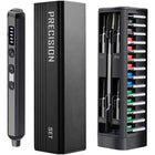 Electric Screwdriver Set, Mini Precision Screwdriver Set with 46 Bits, Cordless Screwdriver for Electronics Repair