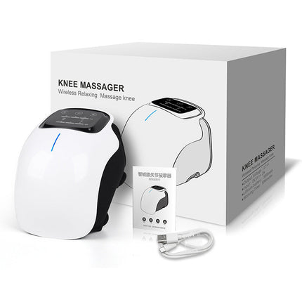 Knee Massager with Heat and Vibration, Cordless Knee Heating Pad with Red Light – image 7