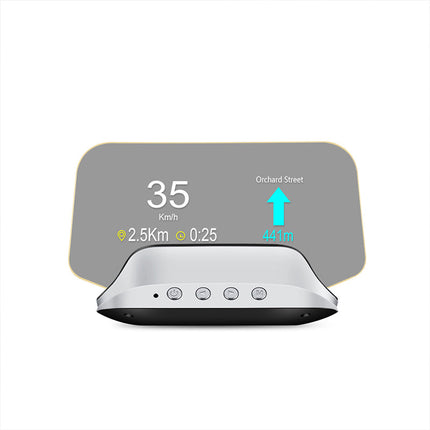 Car Heads Up Display with GPS and OBD2 Modes, HUD Display for Windshield, GPS Speedometer with Water Temperature Gauge