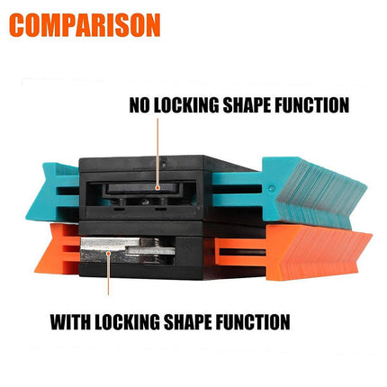 Contour Gauge with Lock, Profile Gauge Scribing Tool for Tile and Laminate Flooring – image 10