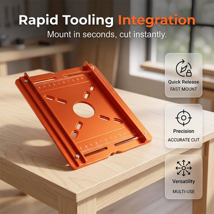 Router Guide for Straight Slotting, Aluminum Router Edge Guide Bracket for Wood Router