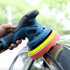 Car Buffer Polisher Cordless with 2 Batteries, Car Waxer with Car Detailing Kit, Marble Polisher for Glass and Metal