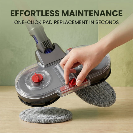 Electric Spinning Mop Head for Dyson V6 V7 V8 V10 V11, Vacuum Mop Attachment for Hard Floors with 6 Washable Pads – image 10