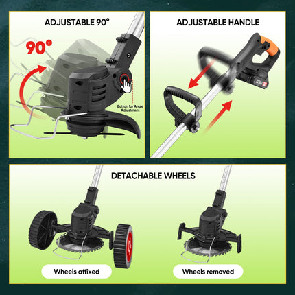 Cordless Weed Eater with Blades, Electric Weed Wacker – image 7