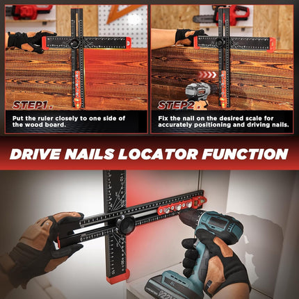 Drilling Guide Ruler with Level, Drill Guide for Hole Alignment – image 5