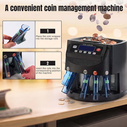 Automatic Coin Counter Machine, Change Counter for Home and Business – image 6