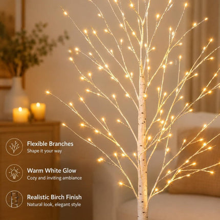 Outdoor Tree Lights, Warm White LED Birch Tree Lights with Remote – image 8