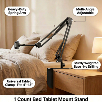 Phone Holder for Bed, Overhead Tablet Stand for Bed Viewing – image 7