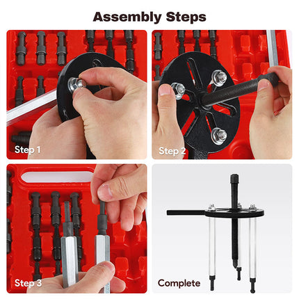 Bearing Puller Set with 6 Collets, Internal Bearing Puller – image 6