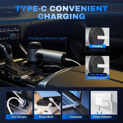 Handheld Cordless Vacuum for Car, 4 in 1 Car Vacuum Cleaner – image 17