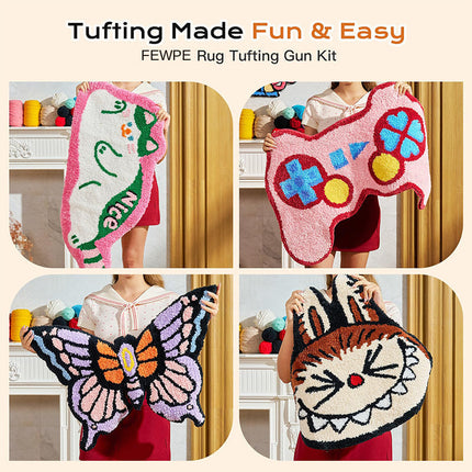 Tufting Gun Kit for Beginners, Rug Tufting Gun Cut and Loop Pile – image 8