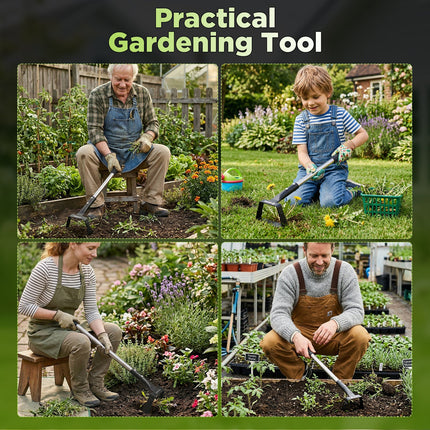 Garden Hoes, Hula Hoe Garden Weeding Tool for Raised Beds – image 7