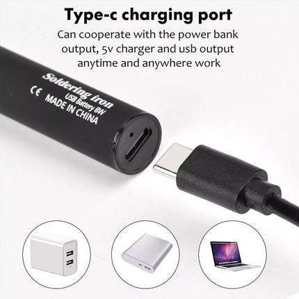 Cordless Soldering Iron for Electronics, Soldering Kit with Solder Wire and Stand – image 7