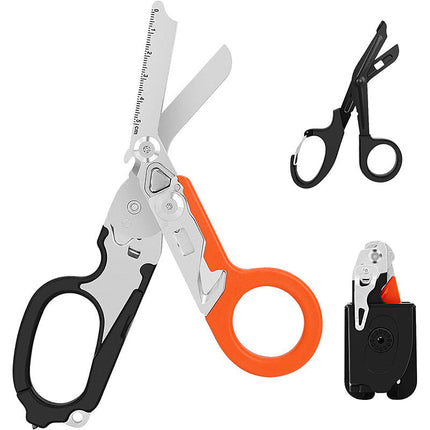 Foldable Trauma Shears with Holster, Paramedic Shears with Safety Hammer and Oxygen Tank Opener – image 11