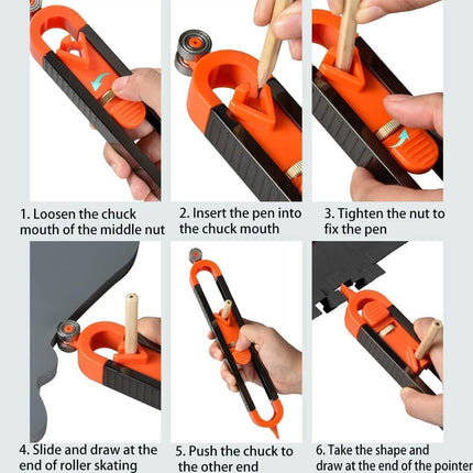 Multifunctional Contour Gauge with Lock, Shape Tracer – image 11