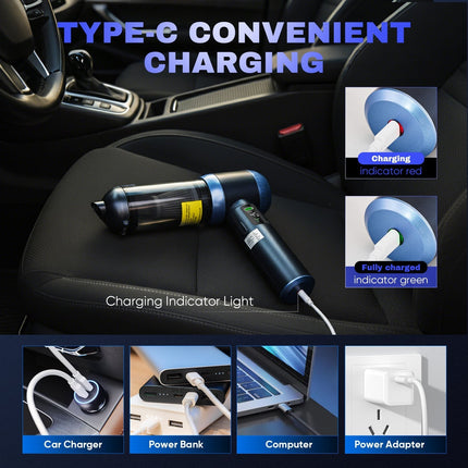 Handheld Cordless Vacuum for Car, 4 in 1 Car Vacuum Cleaner – image 8