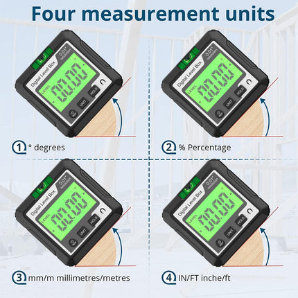 Magnetic Digital Inclinometer, Angle Measuring Tool for Woodworking Tools – image 4