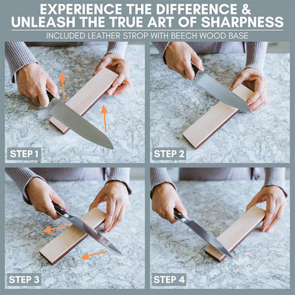 Rolling Knife Sharpener with Whetstones, Knife Sharpening Stones – image 6