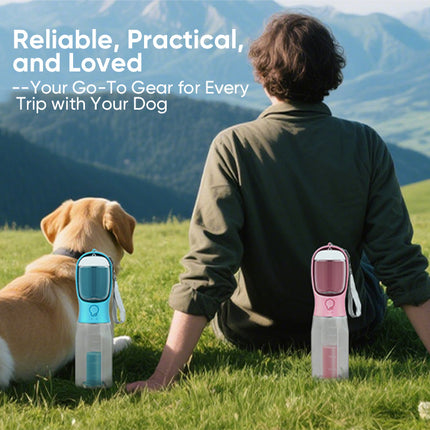 Portable Dog Water Bottle with Dog Treat Container, Leak Proof Dog Water Dispenser with Poop Bag Holder – image 12