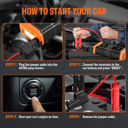 Portable Jump Starter, Portable Air Compressor Tire Inflator – image 6