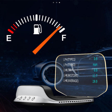 Car Heads Up Display with GPS and OBD2 Modes, HUD Display for Windshield, GPS Speedometer with Water Temperature – image 7