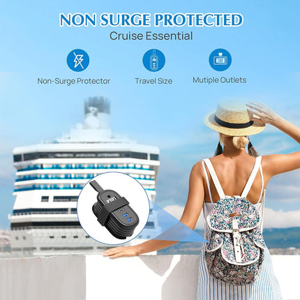 Travel Power Strip with USB Ports, Travel Essentials – image 7