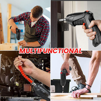 Electric Screwdriver with Bits, Mini Power Screwdriver with 90 Degree Folding Grip – image 9