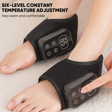 Heated Ankle Wrap for Pain Relief, Cordless Portable Heating Pad with Vibration Massage – image 8