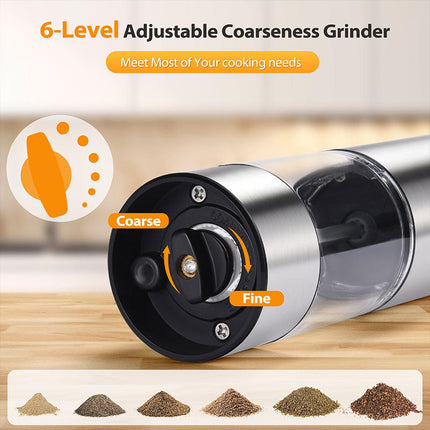 Electric Salt and Pepper Grinder Set, Automatic Salt Grinder – image 6