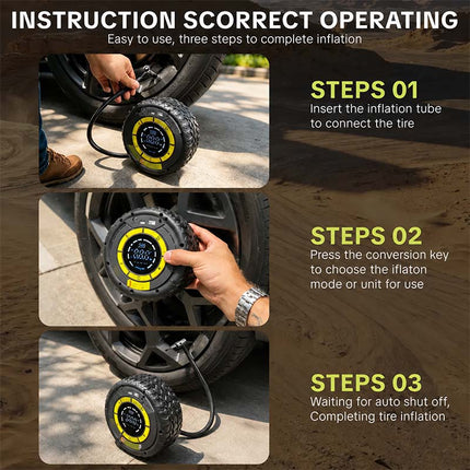 Portable Air Compressor for Car Tires, Cordless Tire Pump – image 7