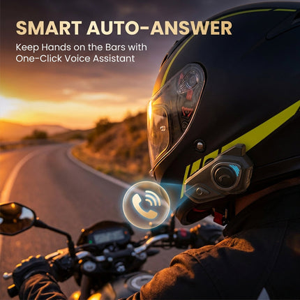 Motorcycle Communication System, Motorcycle Helmet Speakers with Boom Mic – image 12