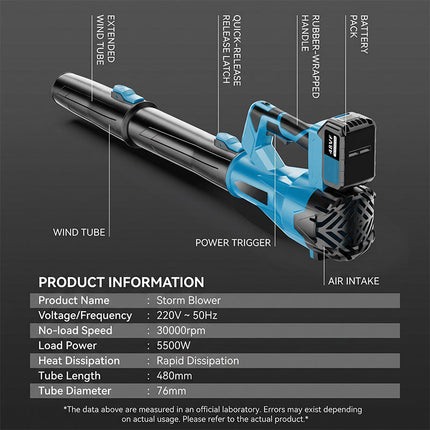 Cordless Leaf Blower with Battery and Charger, Battery Powered Blower for Leaves – image 5