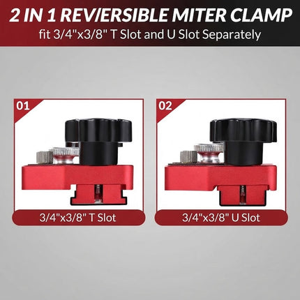 Woodworking Jig for Table Saw, Thin Rip Jig with Rollers and Miter Clamp, Table Saw Accessories for Strip Cutting – image 11