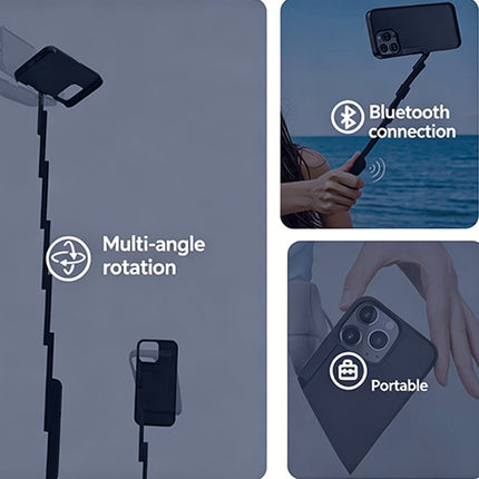 Phone Case with Selfie Stick, Bluetooth Selfie Stick – image 6